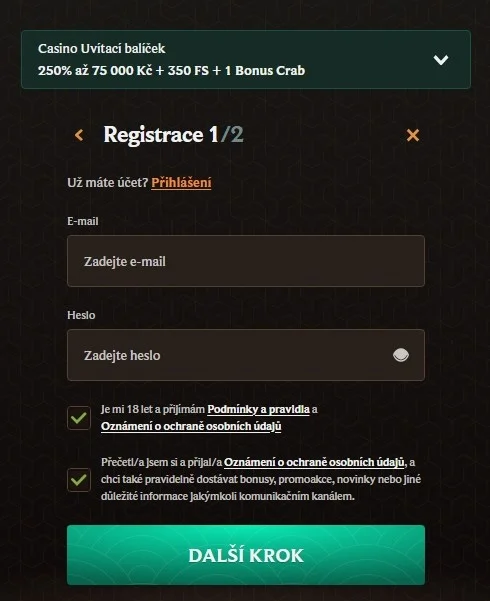 Crownplay casino registrace